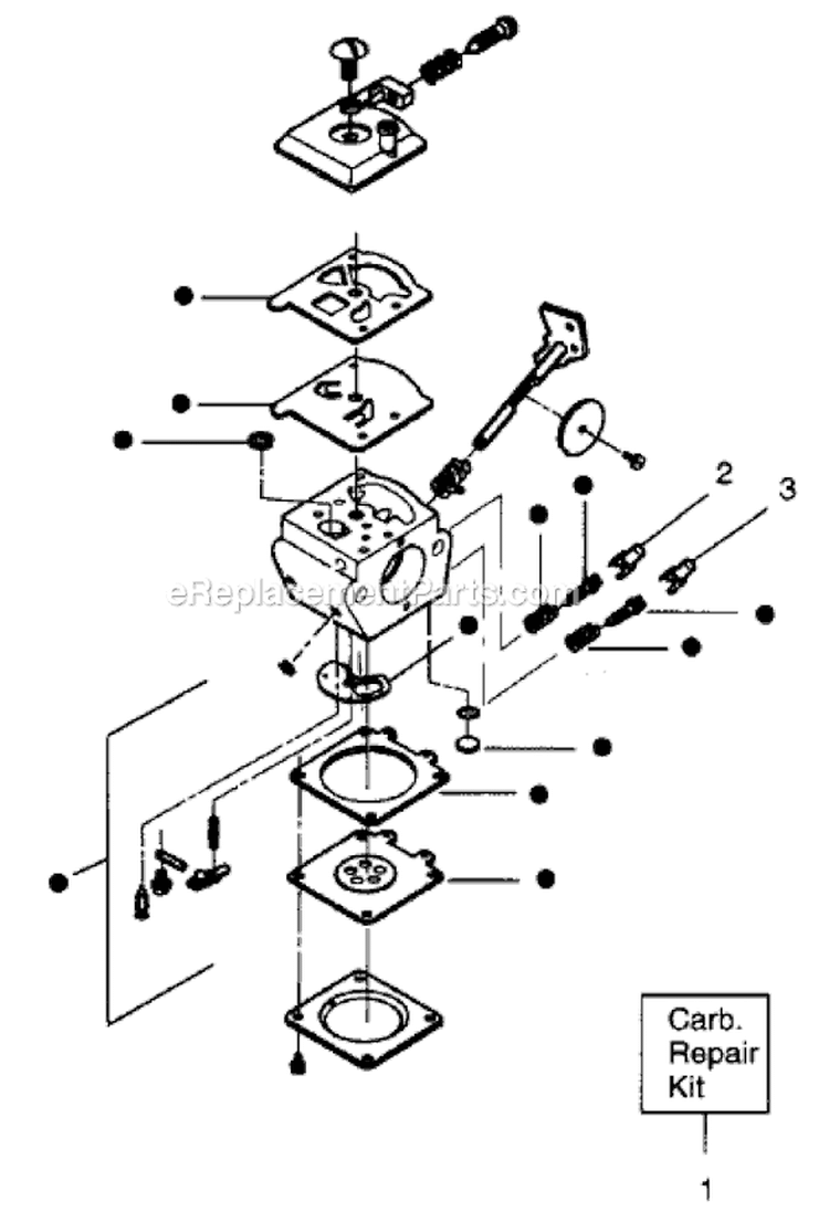 Page B Diagram and Parts List for GTI19T  Weed Eater Trimmer